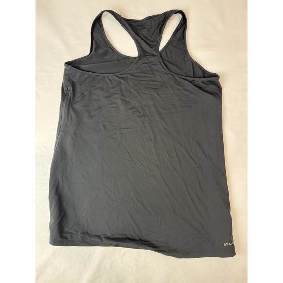 Spanx Transformation Tank Top Black Dual Side Zipper Moisture Wicking NWOT Large - Picture 2 of 10
